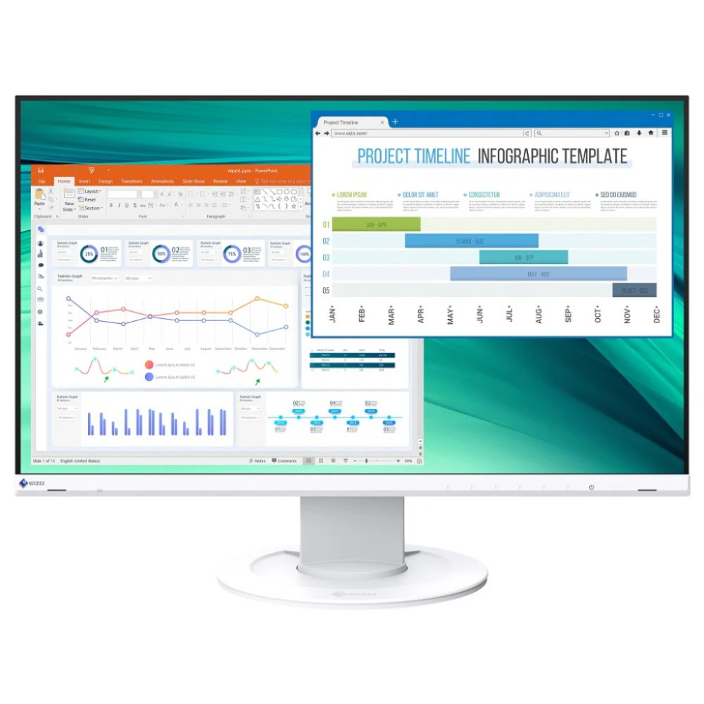 EIZO FlexScan EV2460 bia�y