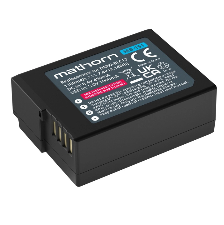 Mathorn bateria MB-151 1100mAh USB-C do Panasonic DMW-BLC12