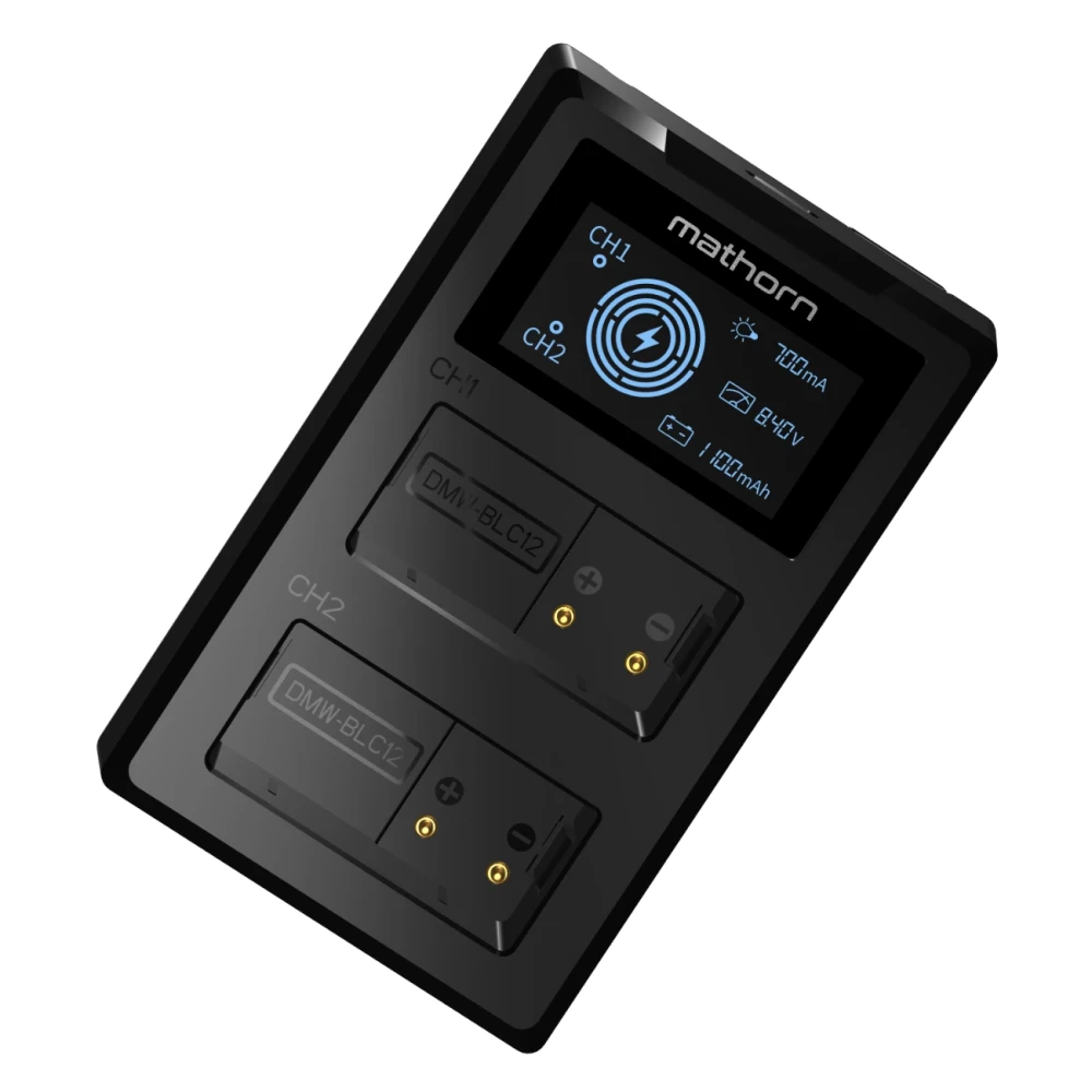 Mathorn dwukana�owa MBC-D151 USB-C do Panasonic DMW-BLC12
