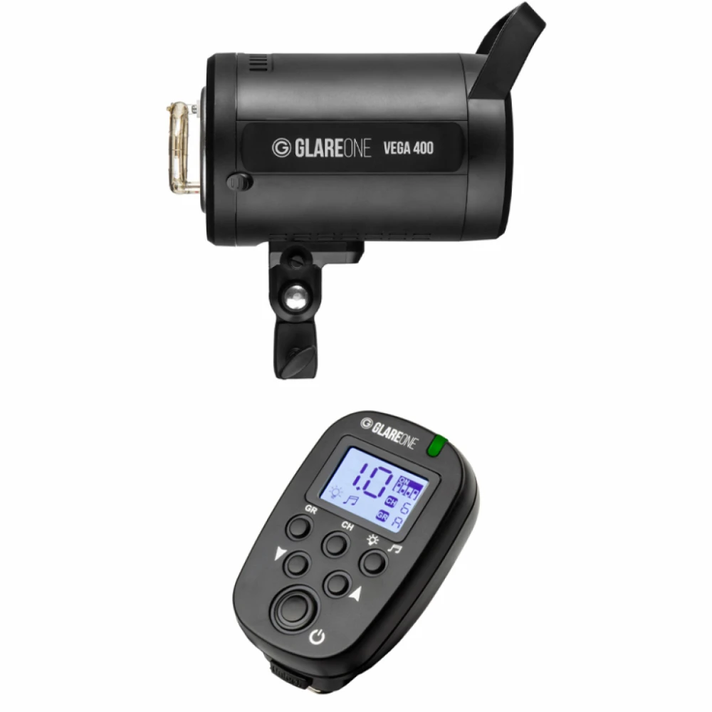 GlareOne Vega 400 + wyzwalacz Flash RC - zestaw