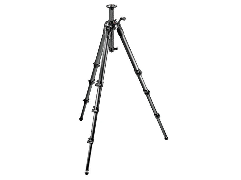 Manfrotto MT057C4-G, 4 sekcje, węglowy, kolumna z przekładnią zębatą, bez głowicy
