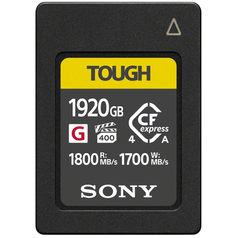 Sony CF Express 1920GB typu A TOUGH 1800MB/s (odczyt) i 1700 MB/s (zapis), VPG400