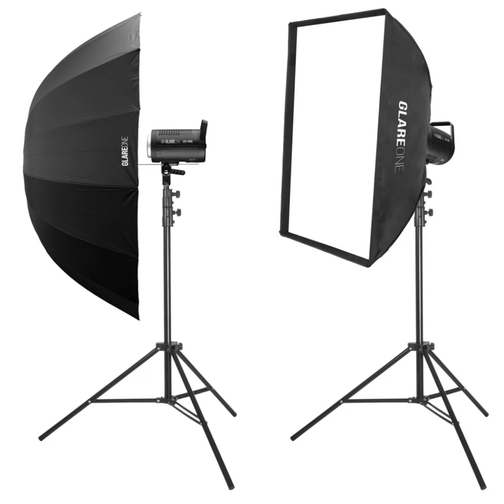 GlareOne LED 1000 Basic Kit - studio lighting kit
