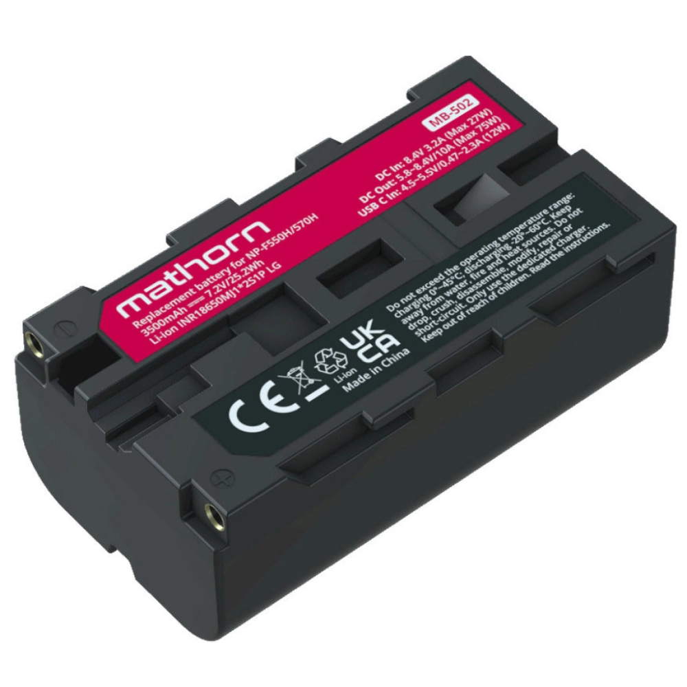 Mathorn MB-502 3500 mAh USB-C dla NP-F550/570H