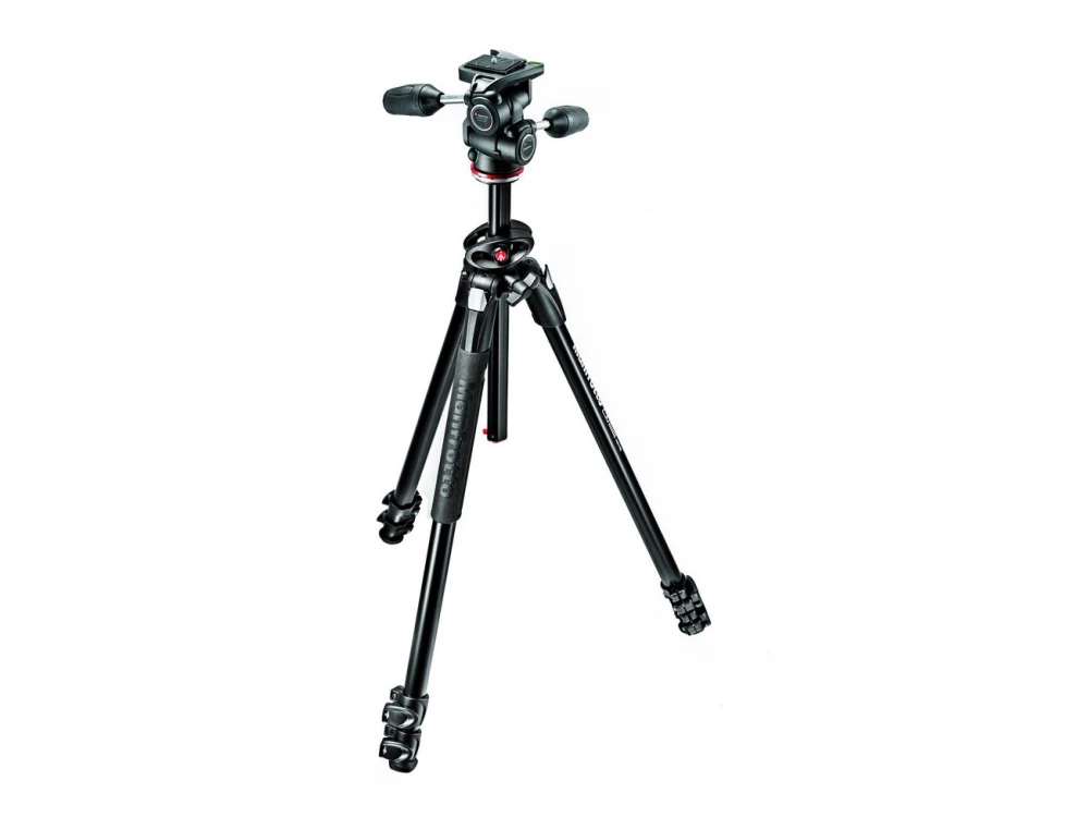 Manfrotto 290 Dual, 3 sekcje, aluminiowy, kolumna 90 st. g�owica 3-kierunkowa MH804-3W