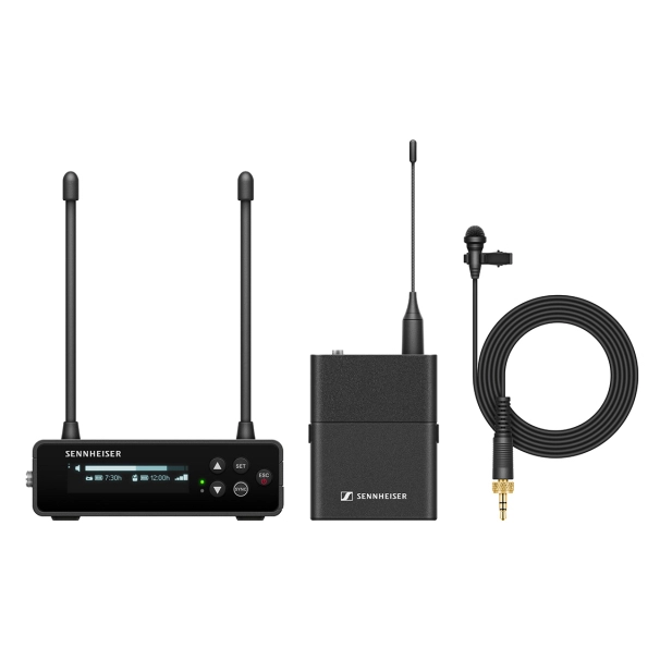 Sennheiser EW-DP ME2 SET (S1-7: 606.2 - 662 MHz) cyfrowy bezprzewodowy system audio z krawatowym mikrofonem dook�lnym ME2