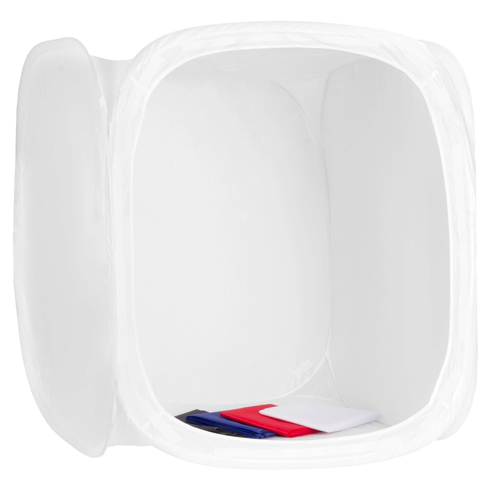 GlareOne Namiot bezcieniowy sze�cian 50 cm z 4 t�ami