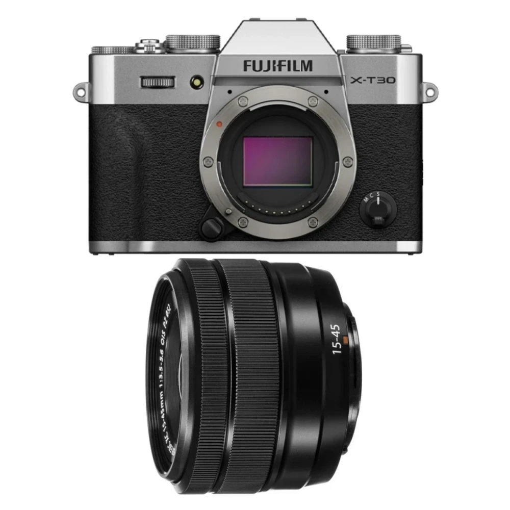 FujiFilm X-T30 III srebrny + XC15-45mmF3.5-5.6 OIS PZ