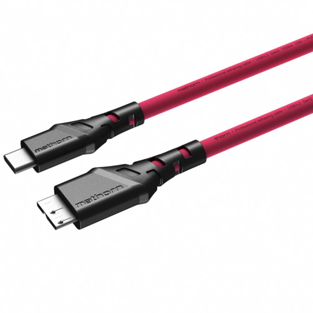 Mathorn MTC-230M USB C - MicroB 2m Magenta