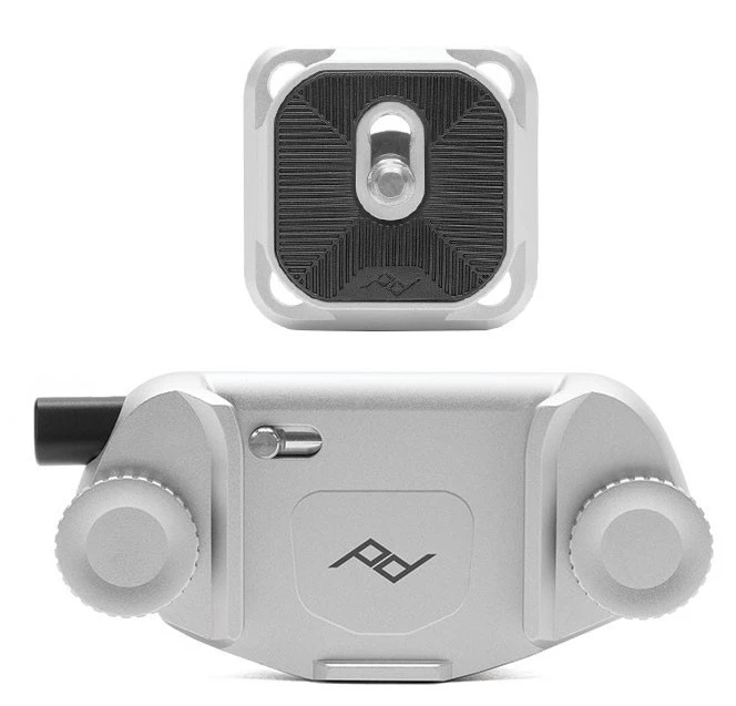 Peak Design Uchwyt Capture v3 z p�ytk� standard - srebrny