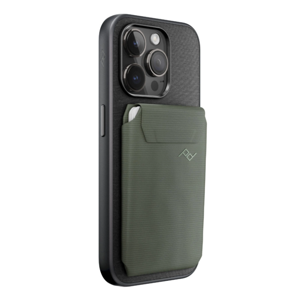 Peak Design Mobile Wallet Slim v2 płaski magnetyczny portfel do telefonu szarozielony