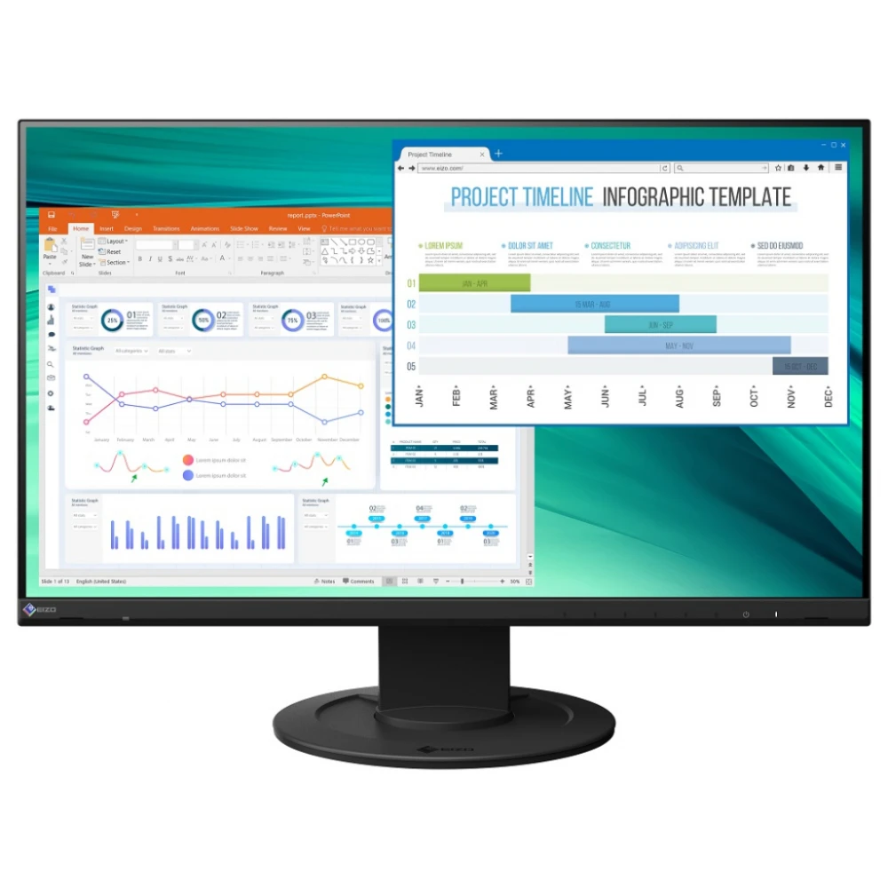 EIZO EV2360-BK 22,5 cala z regulowan� stopk� czarny