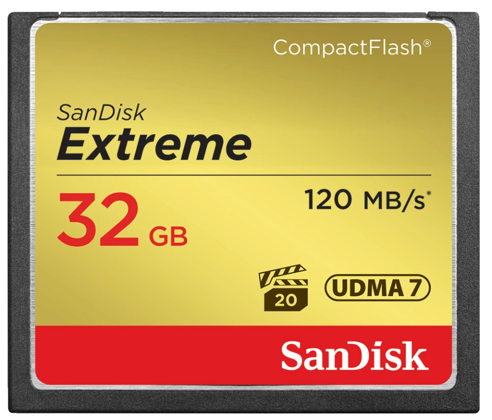 Sandisk CompactFlash EXTREME 32 GB 120 MB/s
