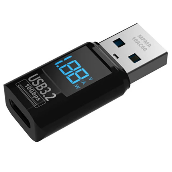 Mathorn Miernik Adapter MPMA-10AC60 - USB A do C LED, PD 60W, 3A, VAW 10Gbps