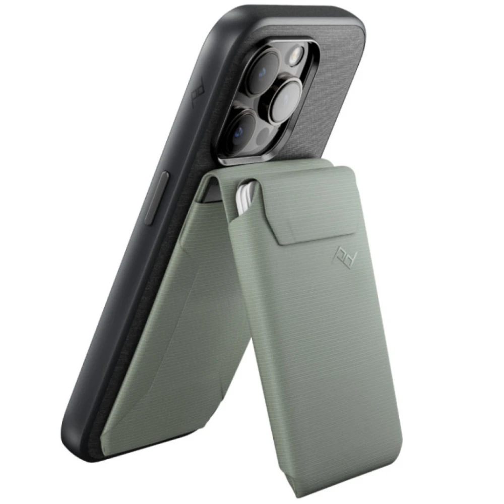Peak Design Mobile Wallet Stand v2 magnetyczny portfel do telefonu (podstawka) szarozielony