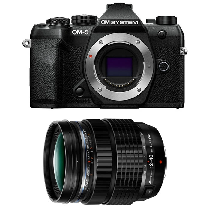 OM System OM-5 II body + OM System 12-40 mm PRO II czarny