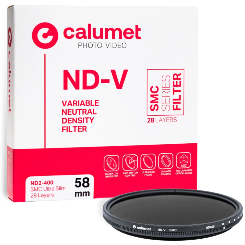 Calumet Variable ND2-400 SMC 58 mm Ultra Slim 28 Layers