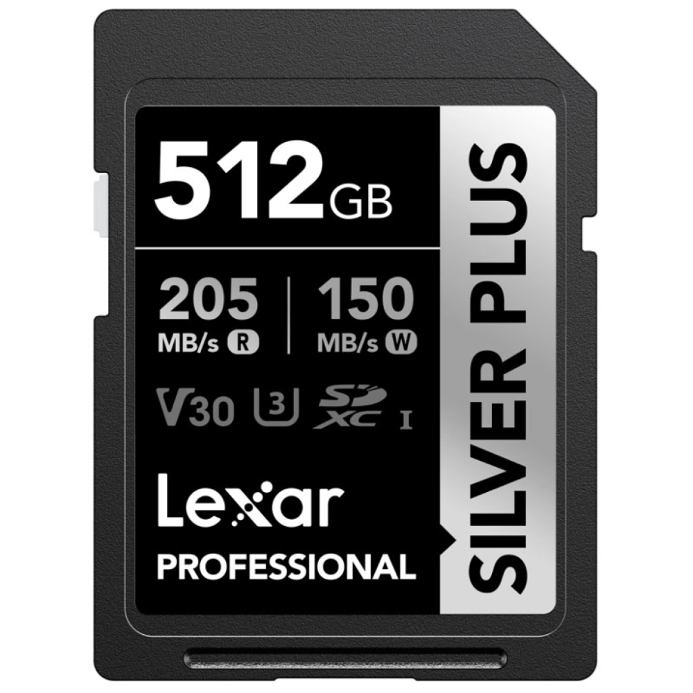 Lexar SDXC Professional SILVER Plus 1066x UHS-I/U3/A2/4K R205/W150 V30 512GB