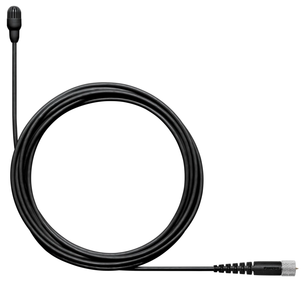 Shure Mikrofon krawatowy TwinPlex TL47 pojemnościowy Lavalier ze złączem MicroDot (czarny)