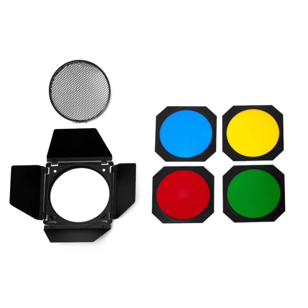 GlareOne z plastrem miodu i zestawem filtrów kolorowych do czasz 18cm