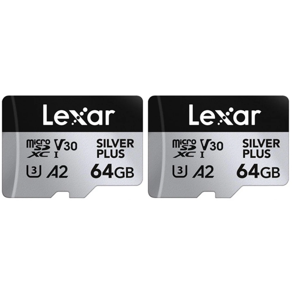 Lexar microSDXC Professional SILVER Plus UHS-I/U3/A2/4K V30 64GB 2 PACK