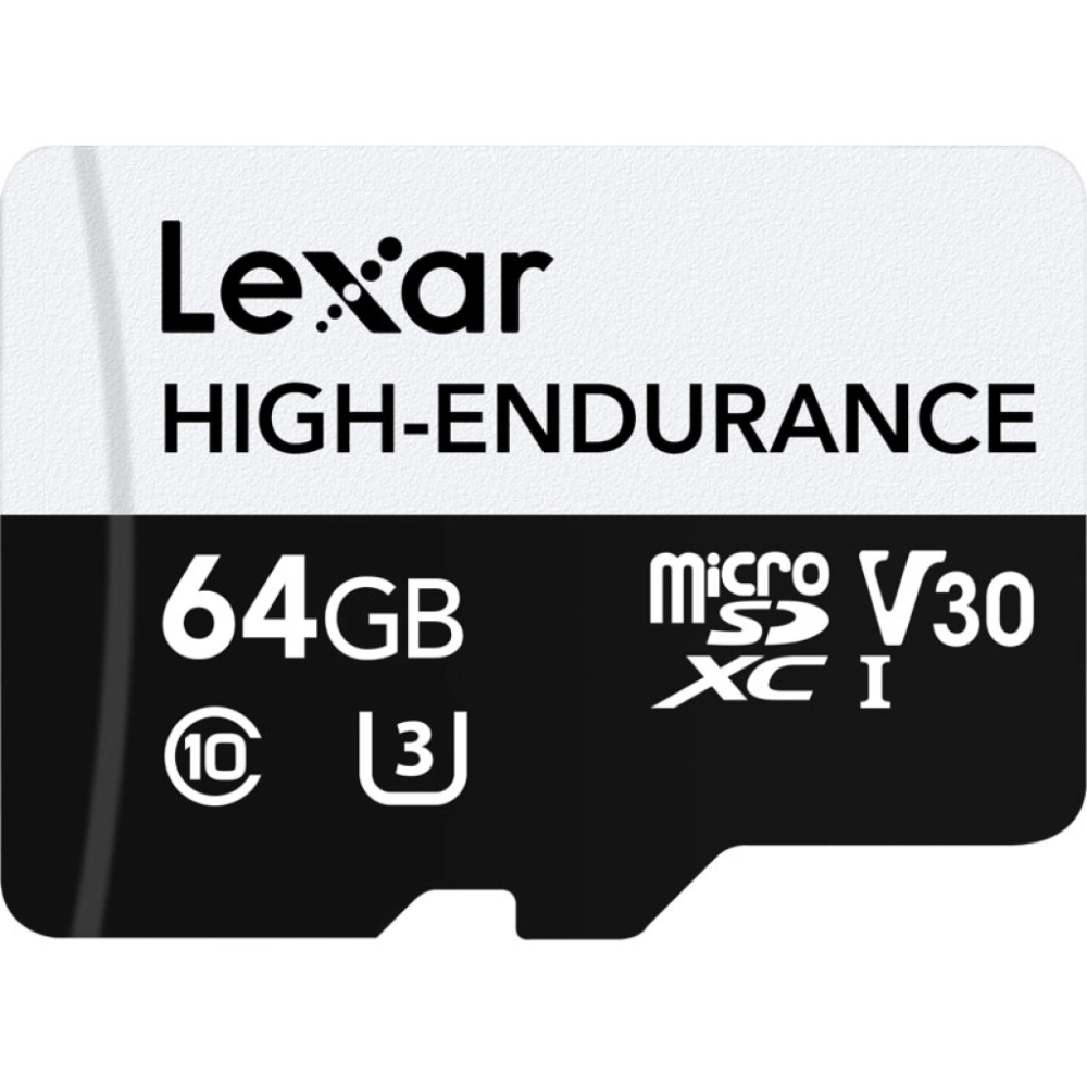 Lexar microSDXC High-Endurance UHS-I/U3/10 R100/W35 V30 64GB
