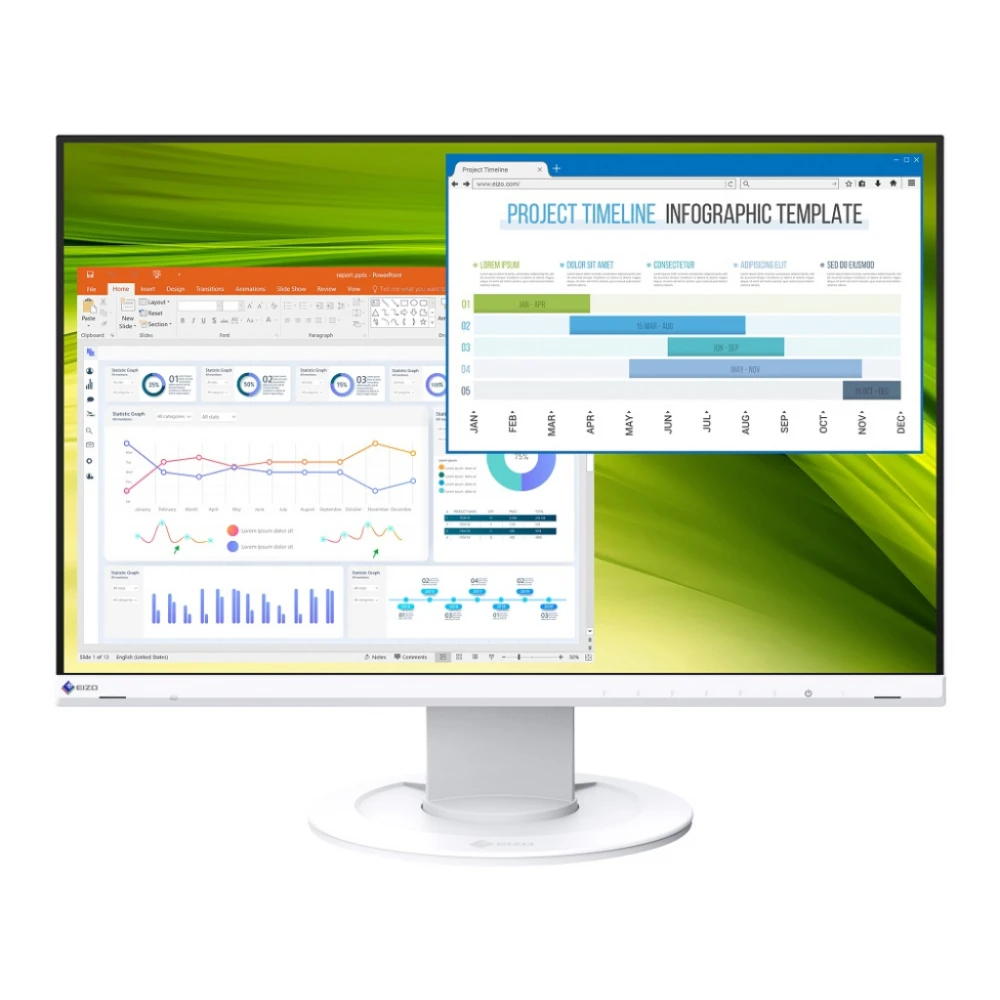 EIZO EV2360-BK 22,5 cala z regulowan� stopk� bia�y