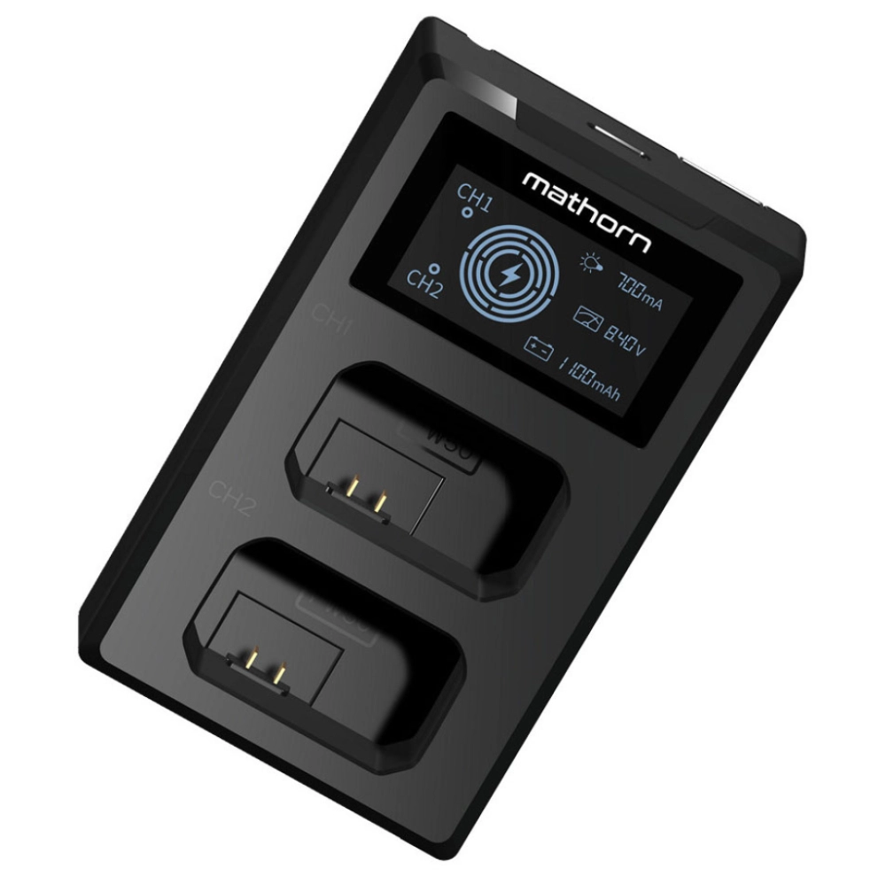 Mathorn dwukana�owa MBC-D120 USB-C do Sony NP-FW50