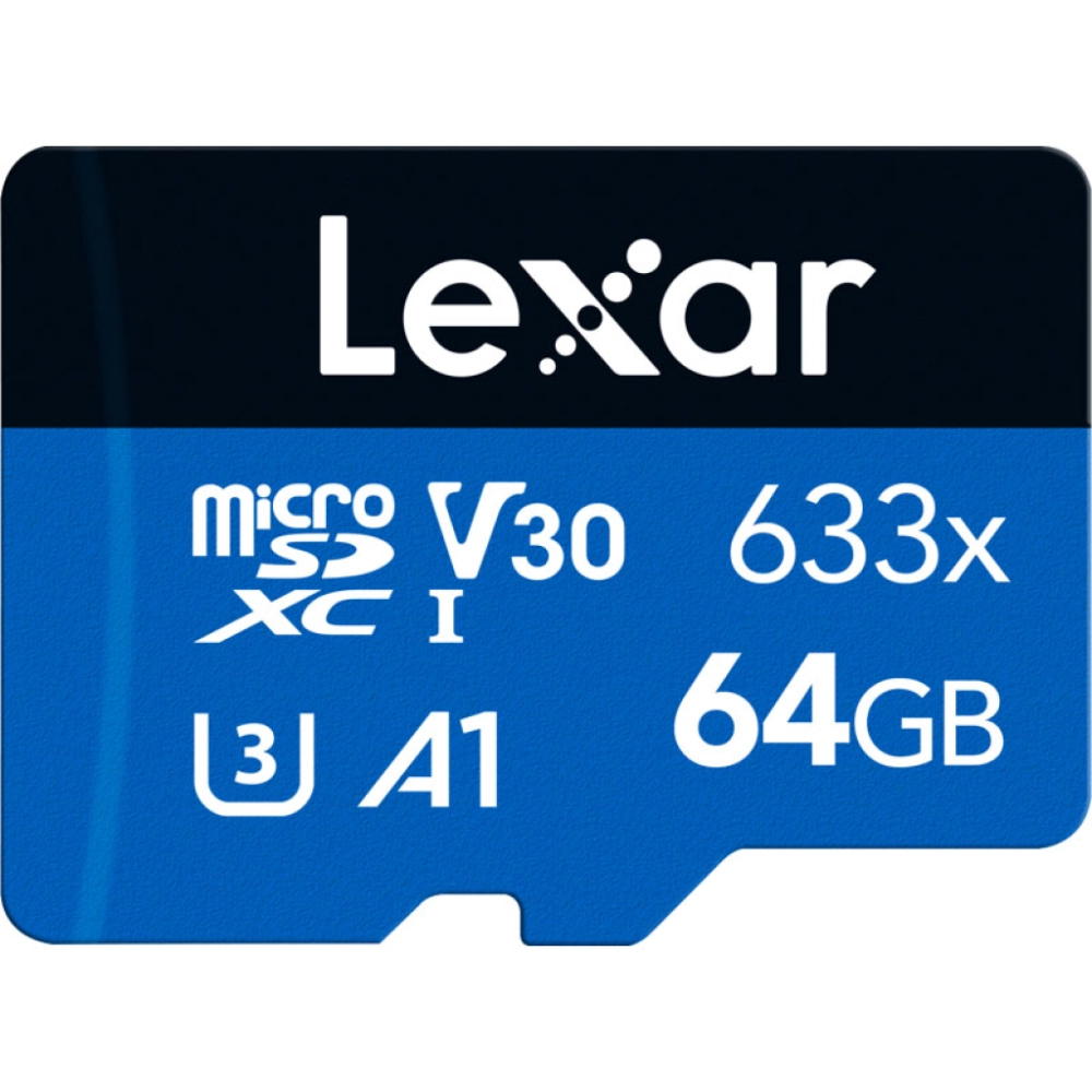 Lexar microSDXC 633x UHS-I/A1/U3/10 R95 V30 64GB bez adaptera