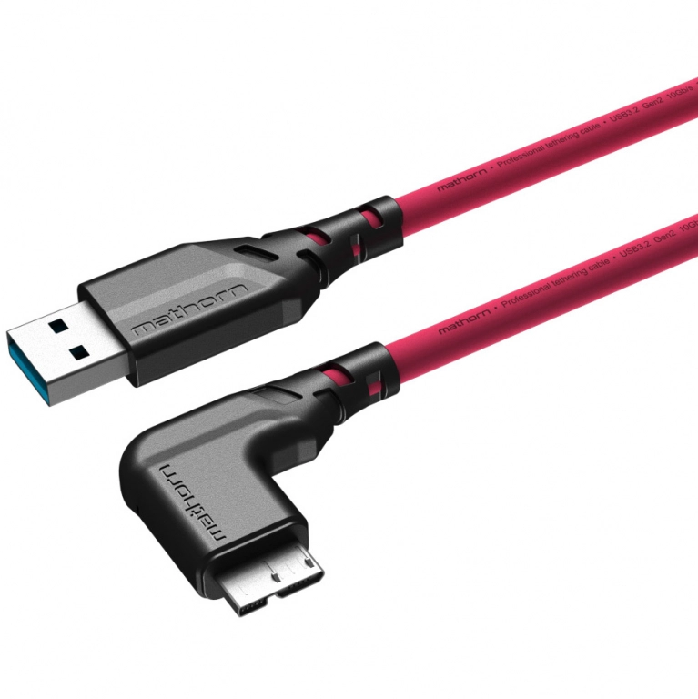 Mathorn MTC-521M USB A - MicroB 5m Magenta k�towy