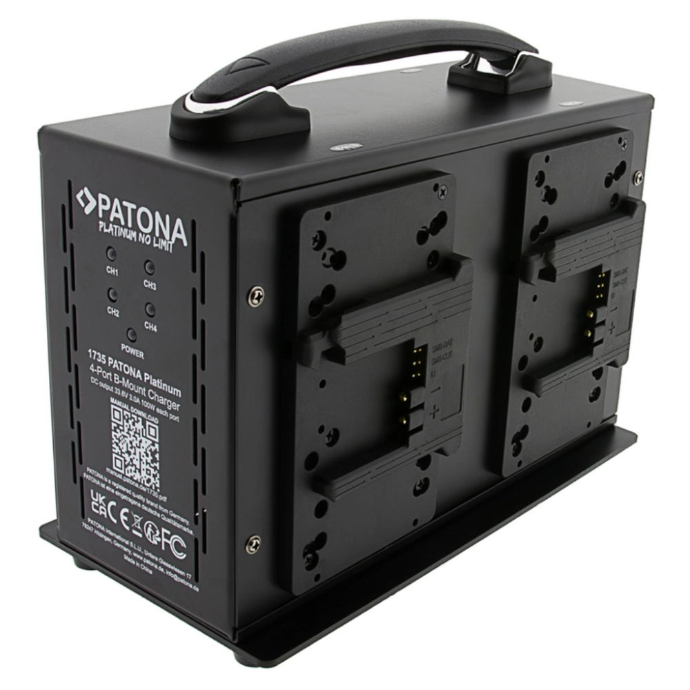 Patona �adowarka 4-kana�owa Platinum do akumulator�w B-Mount 4x 3A [1735]