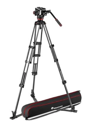 Manfrotto Twin Alu z doln� rozp�rk� + g�owica 504X (MVK504XTWINGA) Pro Video