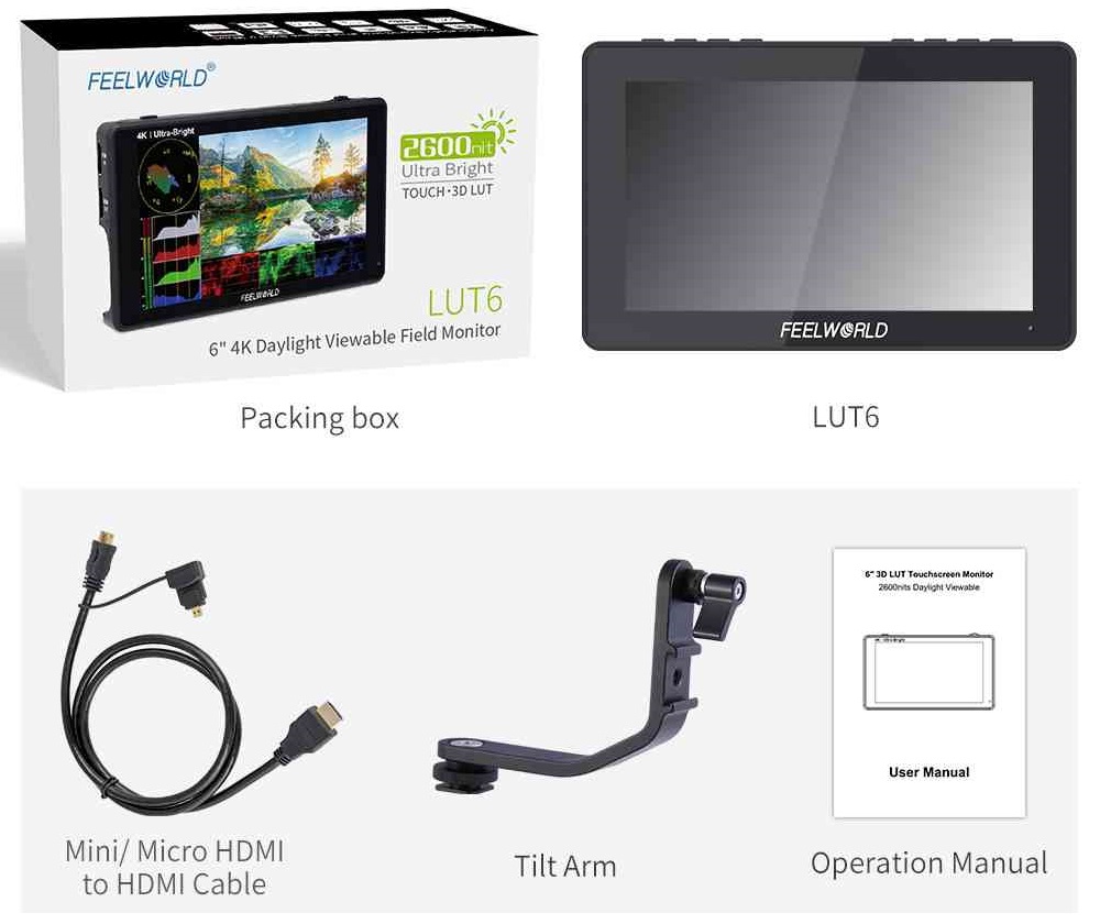 Feelworld Monitor Podglądowy LUT6 6