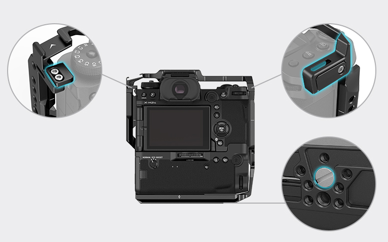 Smallrig Klatka operatorska do Fujifilm X-H2S z uchwytem akumulatorowym FT-XH / VG-XH [3933]