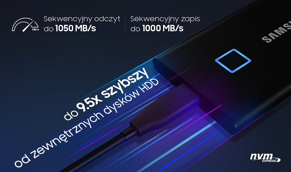Samsung SSD T7 Touch 500GB czarny
