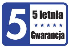 5 letnia gwarancja