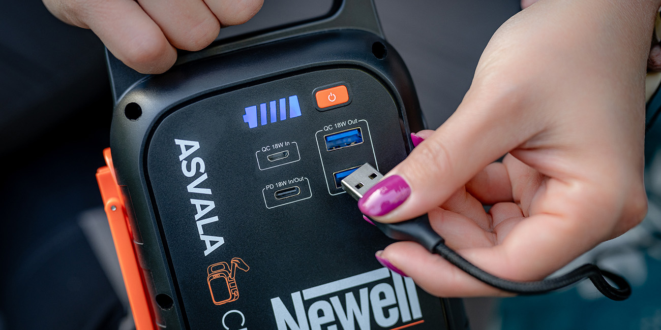 Newell Stacja zasilania Asvala Mini 220 V 24000 mAh PD 18 W