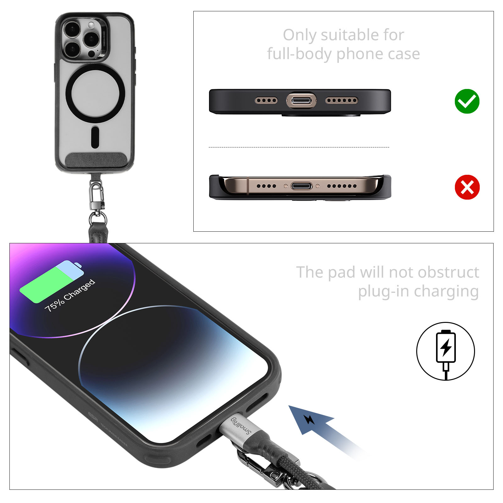 Pasek Smallrig Pasek na nadgarstek do telefonu FilMov, zielony [5303]