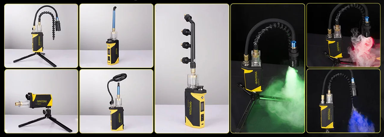 LENSGO Generator dymu Fog Master Pro Set z akcesoriami i walizką