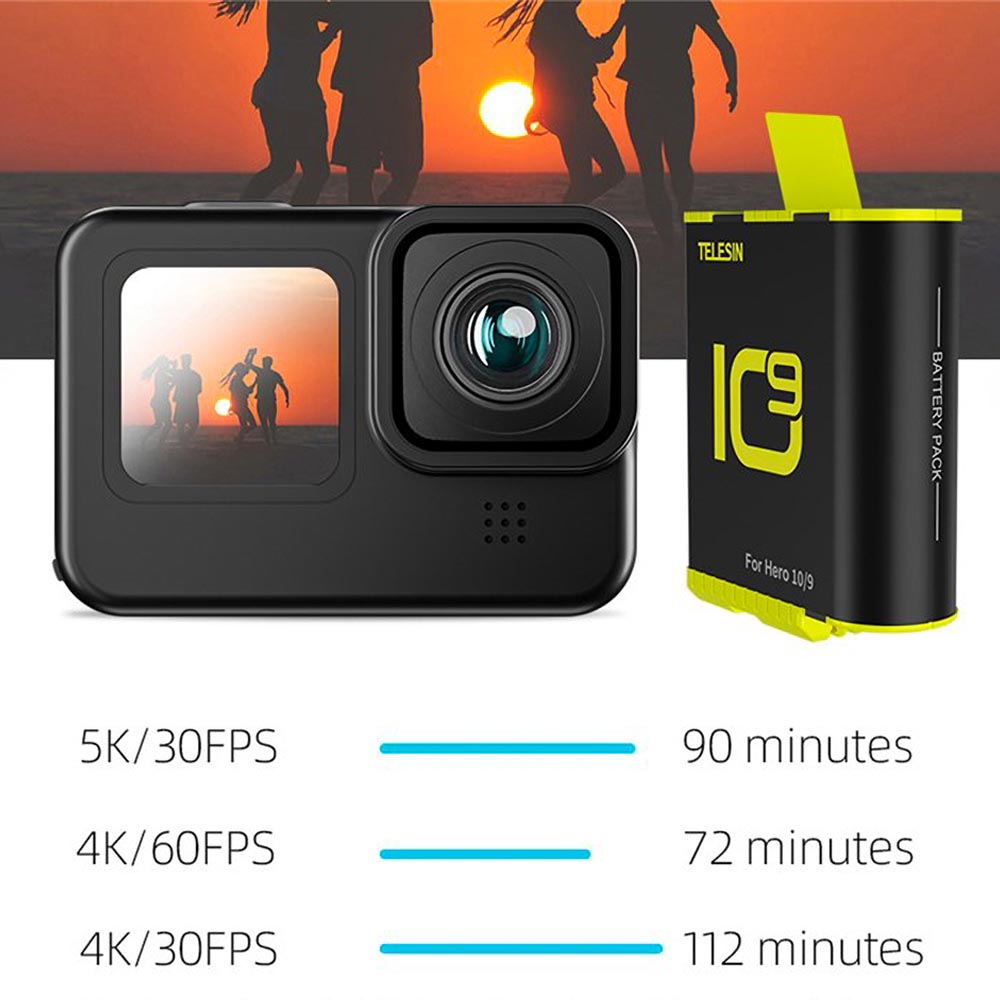 Telesin Akumulator 1750 mAh dla GoPro Hero 9 / Hero 10 (GP-BTR-901-B)