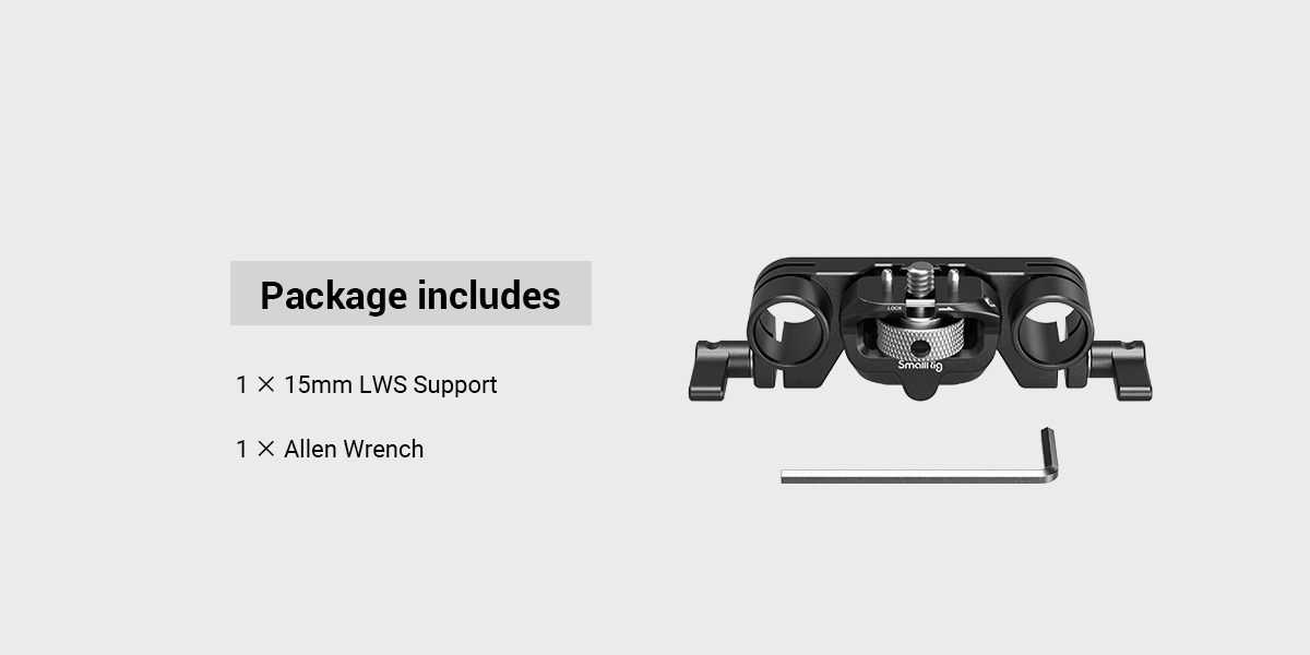 Smallrig Regulowana podpora Dual Rod Support LWS pod Matte Box [3652]