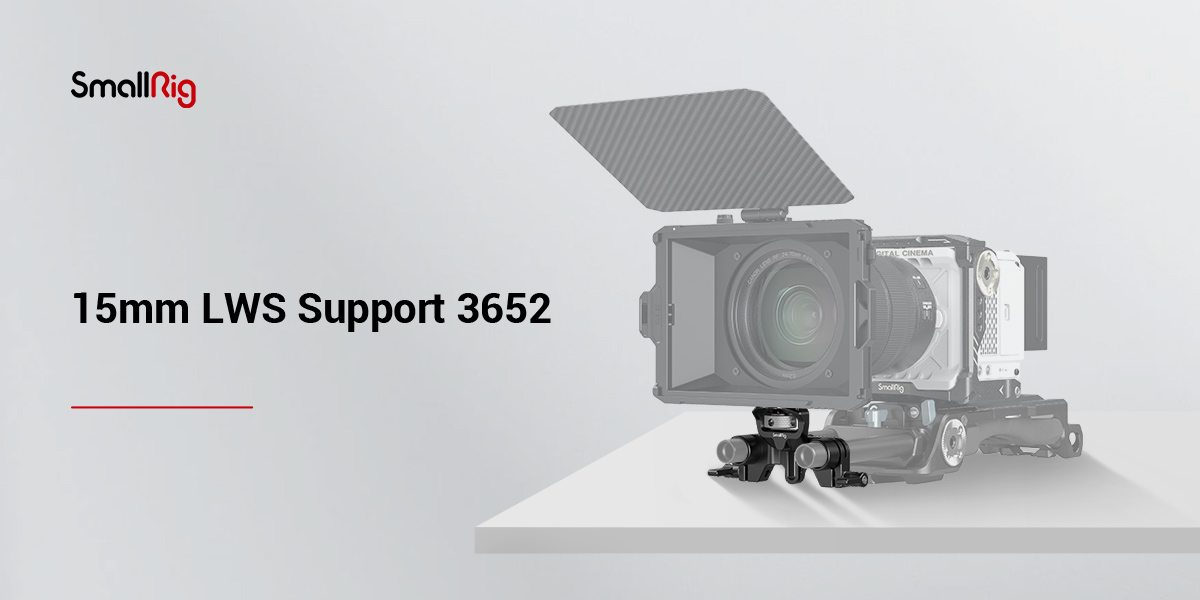 Smallrig Regulowana podpora Dual Rod Support LWS pod Matte Box [3652]