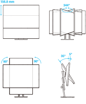 Monitor Eizo FlexScan EV2451 czarny